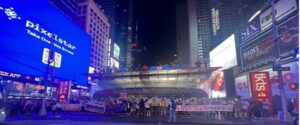 中国民主党纽约时代广场第657次茉莉花行动（张荣刚供稿）