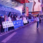 民主党纽约时代广场第713期茉莉花行动抗议中共暴政 （胡璐雯报道）